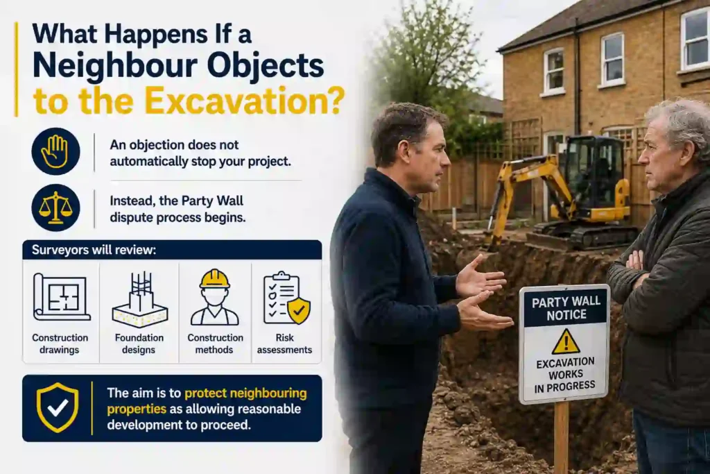 The Complete Guide to Section 6 Excavation Notices 3 What Happens If a Neighbour Objects to the Excavation Hitchin